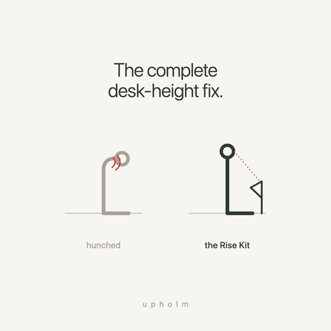 The Rise Kit — the complete desk-height fix